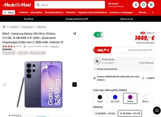 Samsung Galaxy S26 Ultra 512 GB PRECINTADO
