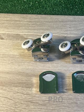 Juego de 4 rodillos dobles para puerta de ducha YUANQIAN