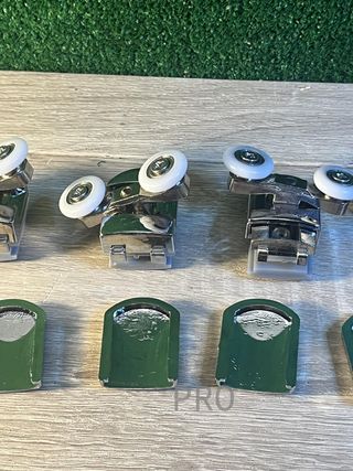 Juego de 4 rodillos dobles para puerta de ducha YUANQIAN