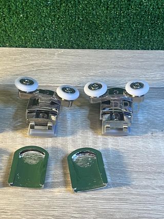 Juego de 4 rodillos dobles para puerta de ducha YUANQIAN