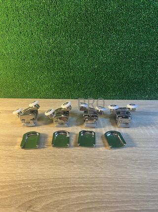 Juego de 4 rodillos dobles para puerta de ducha YUANQIAN