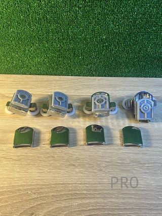 Juego de 4 rodillos dobles para puerta de ducha YUANQIAN