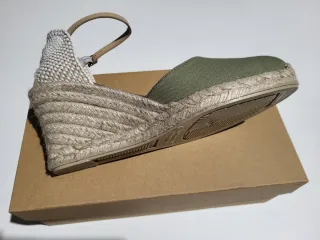 Alpargatas Yute Beige y Verde