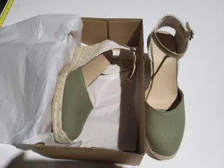 Alpargatas Yute Beige y Verde