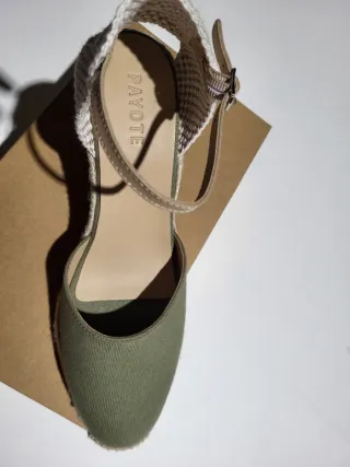 Alpargatas Yute Beige y Verde