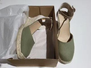 Alpargatas Yute Beige y Verde