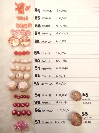 Componenti plexy per bigiotteria