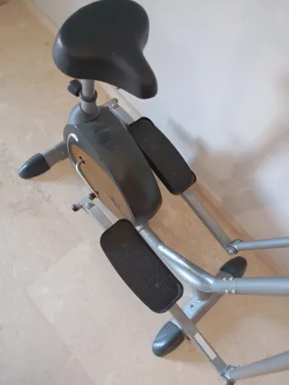 Bicicleta elíptica y estática 2 en 1