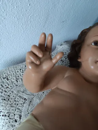 Niño Jesús antiguo escuela Olot,50 cm.