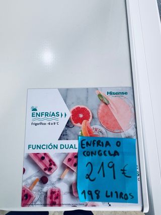 276.Congelador Arcon Hisense 198L Nuevo Tara!
