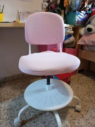 Silla de escritorio infantil rosa