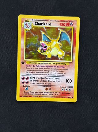 Carta Pokémon Charizard primera edicion base set 🇪🇸