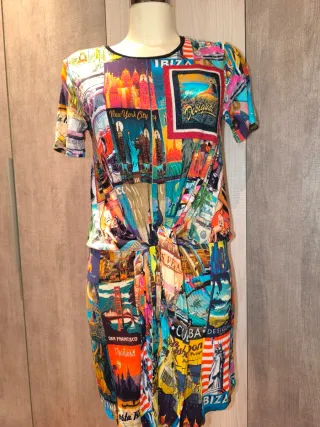 Vestido Desigual Verano Multicolor