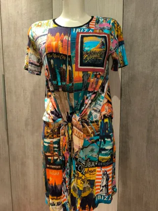 Vestido Desigual Verano Multicolor