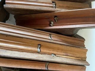 15 pialle antiche in legno