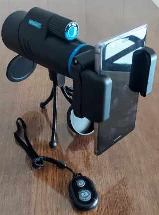 Cannocchiale APEXEL con treppiede e telecomando