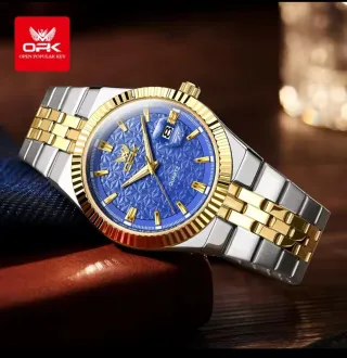 Orologio OPK Uomo Blu e Oro