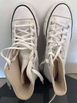 Converse All Star Plataforma Blancas