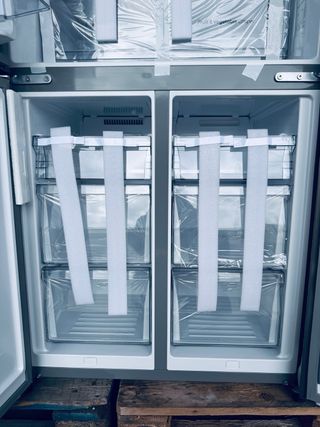 277.Frigorifico Americano Hisense Cristal Blanco