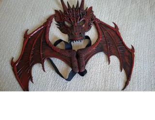 Disfraz de Dragón Alas y Máscara