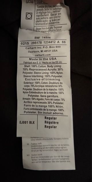 Pile Carhartt Grigio Taglia M