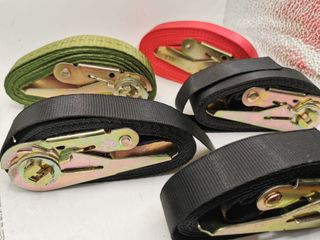 Lote 5 cinchas carraca amarre carga 3 y 4 m