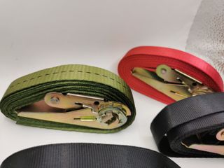 Lote 5 cinchas carraca amarre carga 3 y 4 m