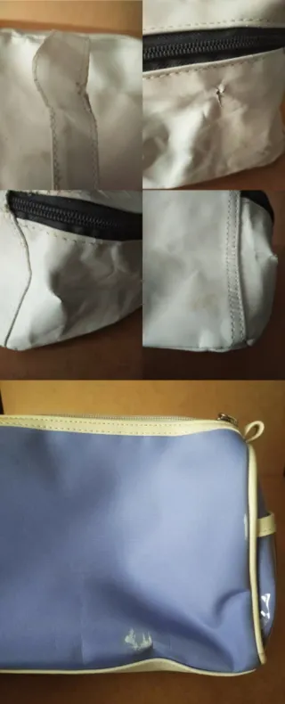 Lote Neceser Vichy Blanco y Azul