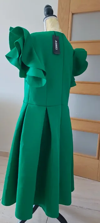 Vestido de cóctel verde Pin Up talla 52/54