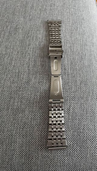 Correa de acero inoxidable plateada 24