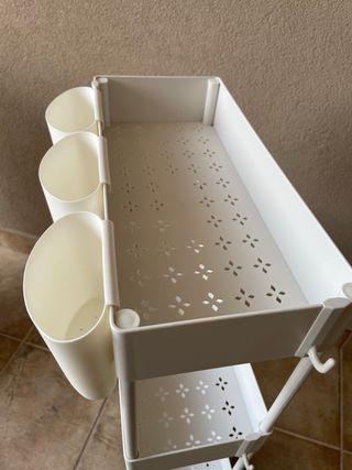 Carrito Estrecho Almacenaje Blanco