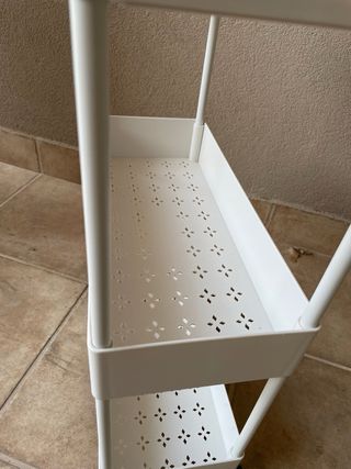 Carrito Estrecho Almacenaje Blanco