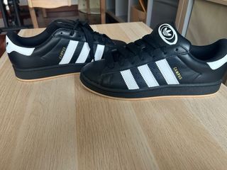 Adidas Campus Zapatillas Cuero Negras
