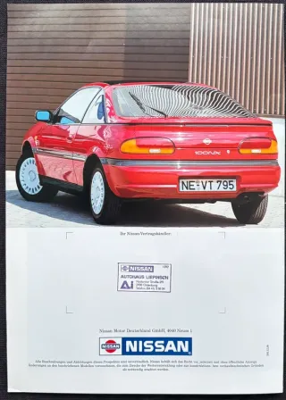 Catálogo Nissan 100 NX 1990