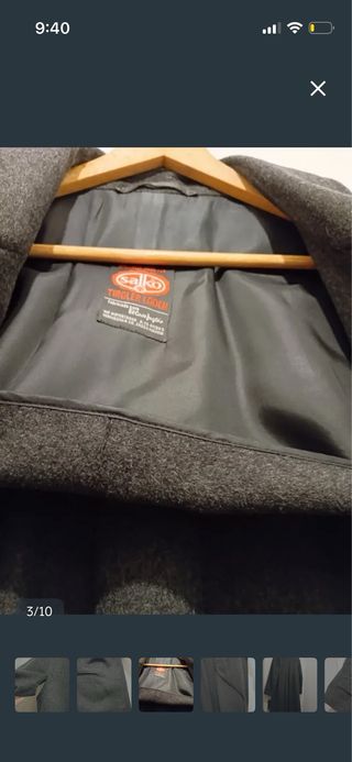 Abrigo Loden Corte Inglés Gris