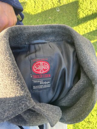 Abrigo Loden Corte Inglés Gris