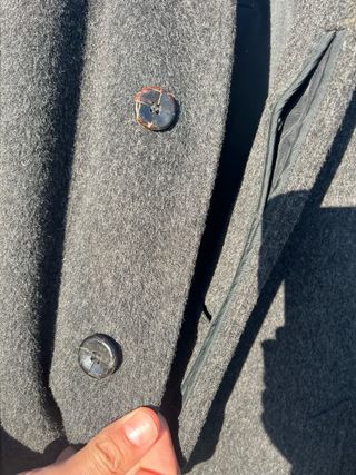 Abrigo Loden Corte Inglés Gris