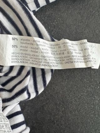 Maglietta Bershka righe Girl boss XS