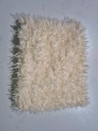 Sciarpa di pelo donna beige