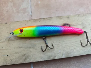 Señuelos de pesca recuperados