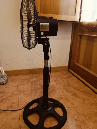 Ventilador KmtStyle Negro/Plateado