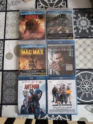 Lote 5 Películas Bluray +DVD Godzilla, Mad Max etc