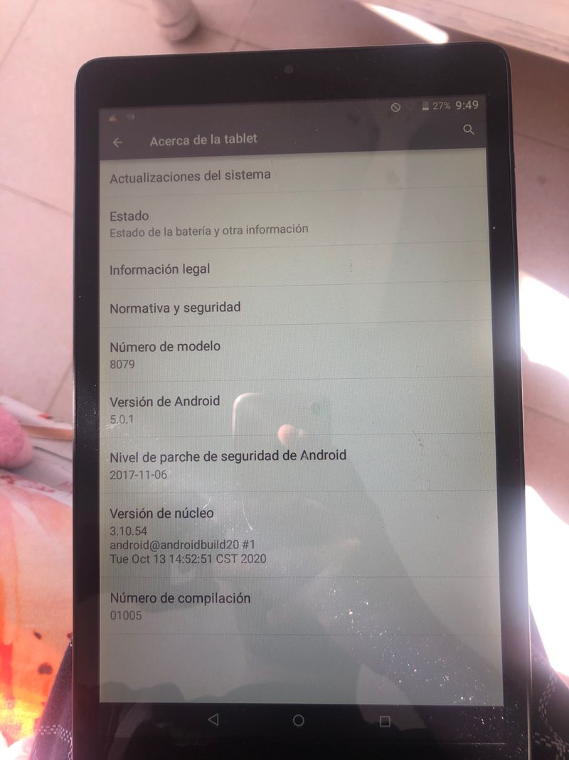 Tablet Modelo 8079 Negra
