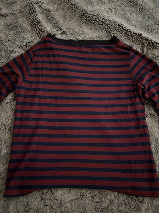 Jersey rayas rojo y negro talla S