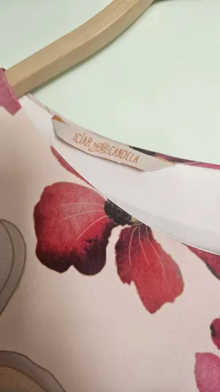 Vestido de fiesta floral blanco