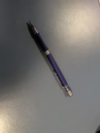 Lápiz retráctil azul