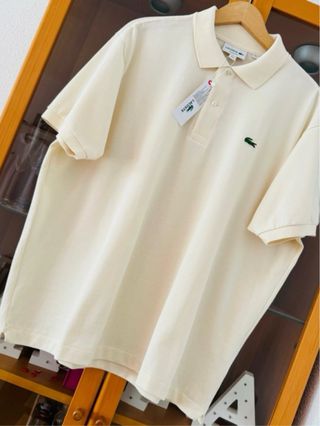 Polo Lacoste crema Talla XXL