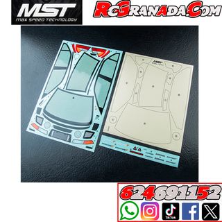 CARROCERIA MST MITSUBISHI EVO V TRANSPARENTE