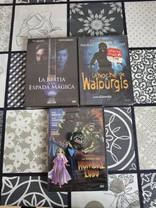Lote 3 Películas DVD Paul Naschy Terror