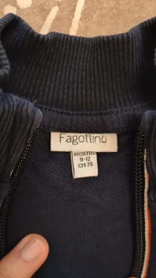 2 Felpine Fagottino 9-12 mesi